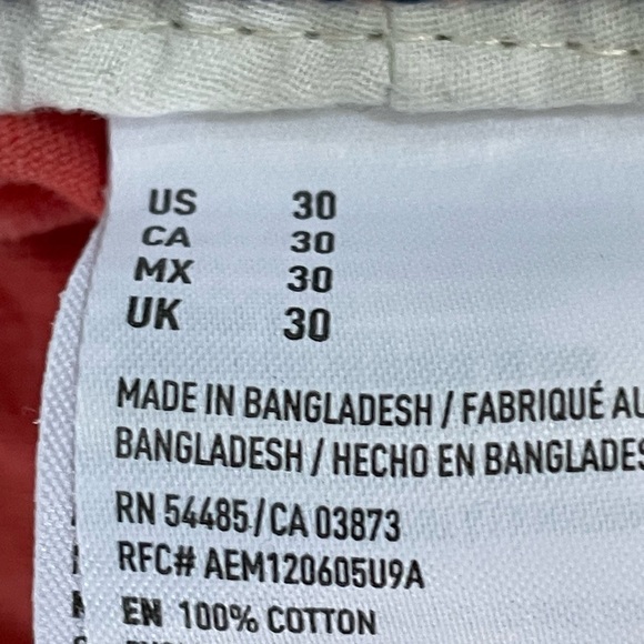 EUC American Eagle outfitters men’s shorts waist size 30” supersoft salmon color - Picture 5 of 7